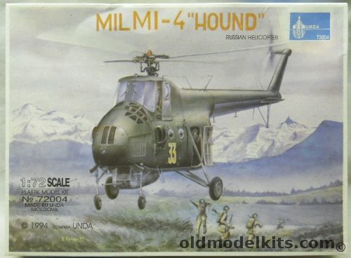 Unda 1/72 Mil Mi-4 Hound, 72004 plastic model kit